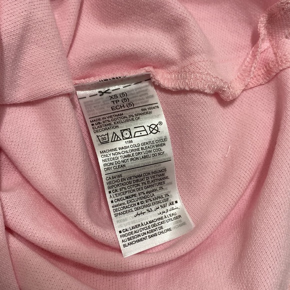 NWT Old Navy Uniform Pink Polo size xs 5 - Picture 4 of 4
